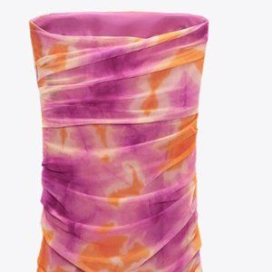 Zara Print Dress with Tulle